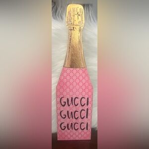 13” champagne bottle sculpture